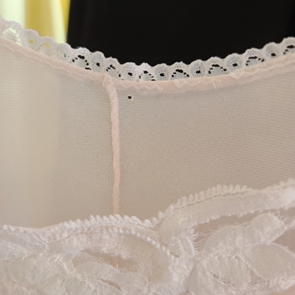 Vintage light pink slip chemise nightie - Picture 6 of 6